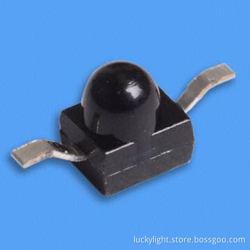 1.40nm height subminiature axial flat top view hyper red chip LED